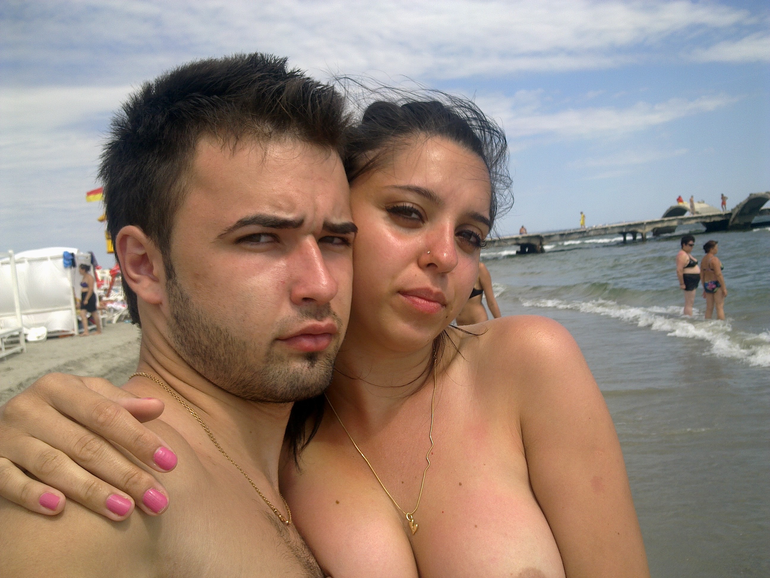 Cdm 093 Romanian Topless Girl On Vacation In Costinesti -4846
